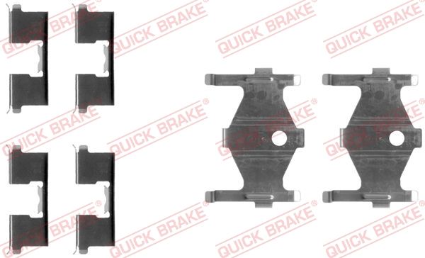 QUICK BRAKE priedų komplektas, diskinių stabdžių trinkelės 109-1185